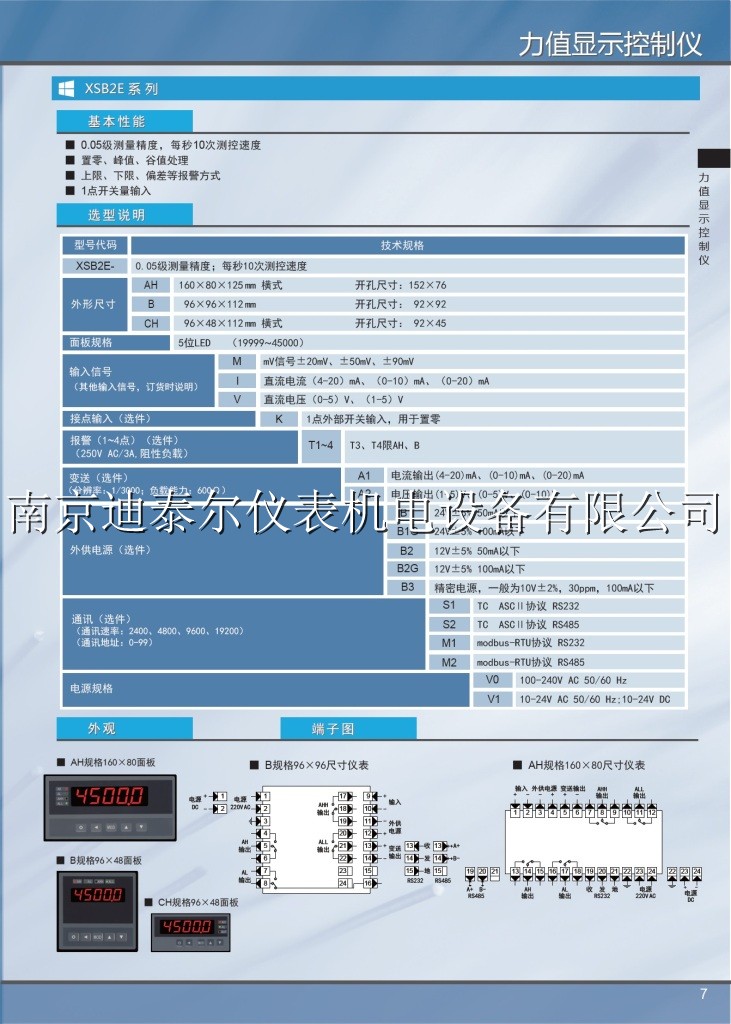 XSB2E力值显示控制仪
