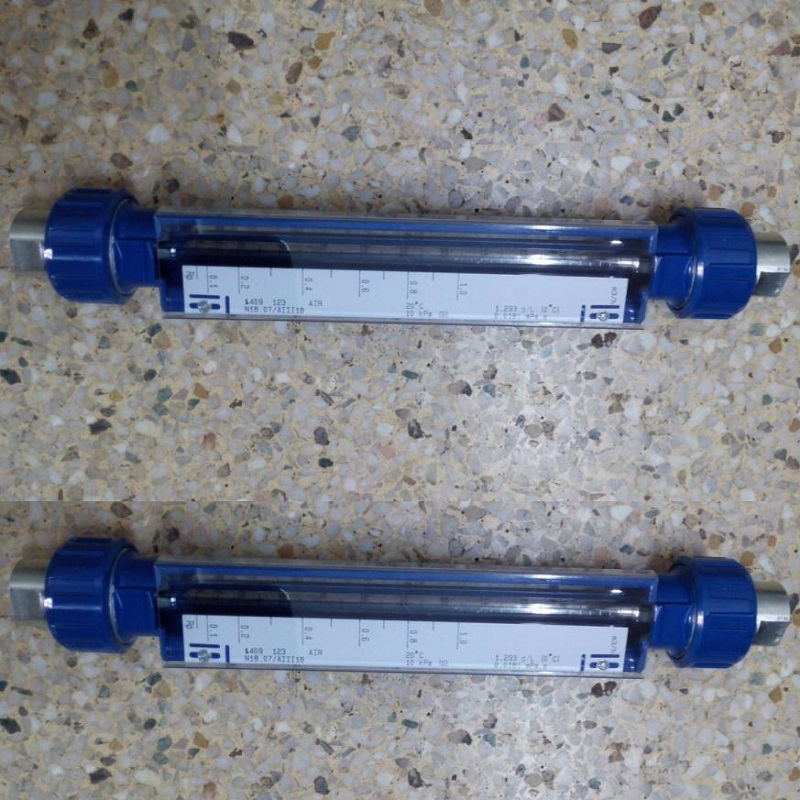 VA20-40F防腐型玻璃转子流量计,铸铝外壳,G11/2不锈钢螺纹流量计