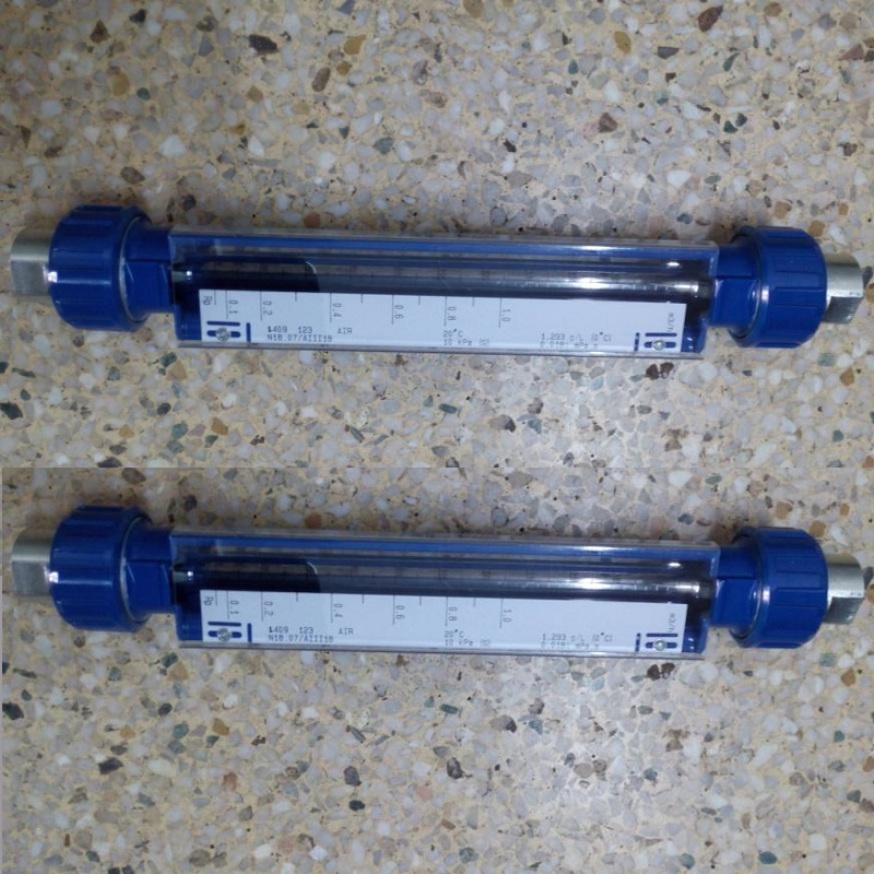 VA20-40F耐腐型玻璃转子流量计 铸铝外壳 G11/2不锈钢螺纹流量计
