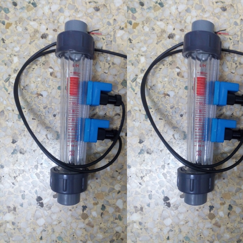LZSK2塑料管浮子流量计 带感应器塑管转子流量计 带1点报警流量计