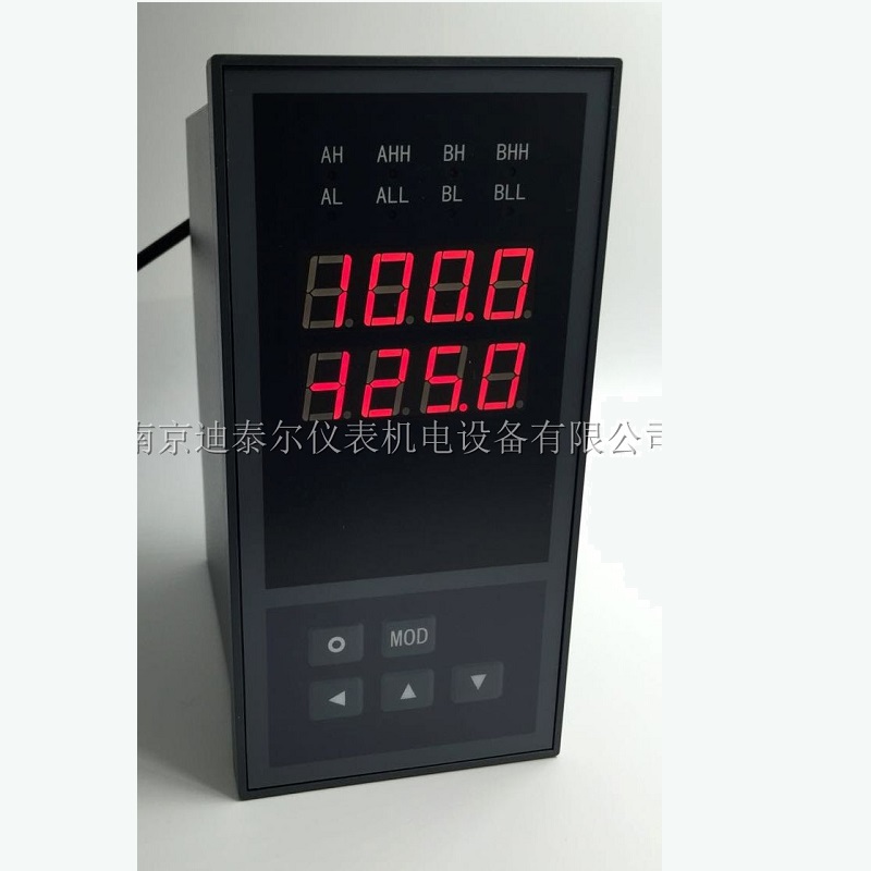 XSD2两通道仪表,差值,和值,平均值运算及比较,光柱等双通道数显仪