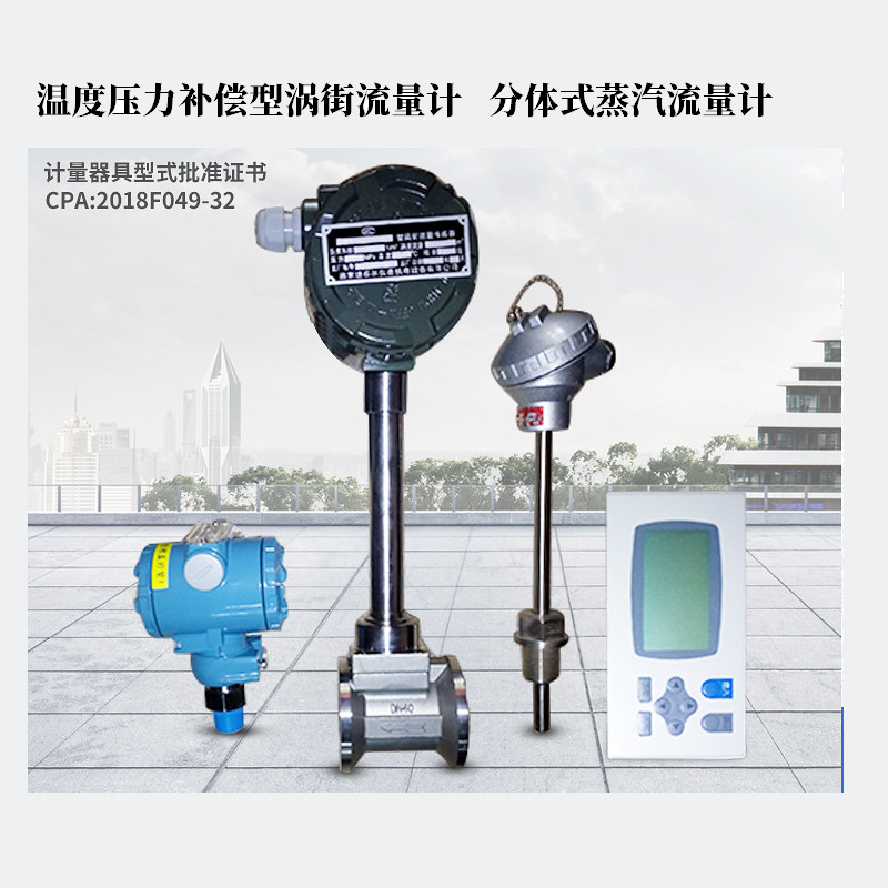 LUGB2420EP1涡街流量计,温度压力补偿型分体式,DN200蒸汽流量计