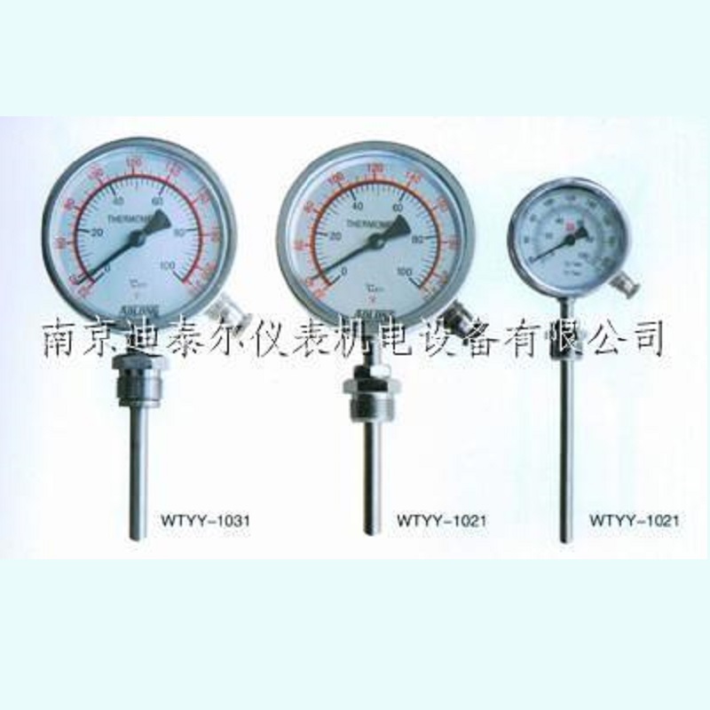 远传双金属温度计WSSP-411-100℃-100mm 径向,M27*2外螺纹,1.5级