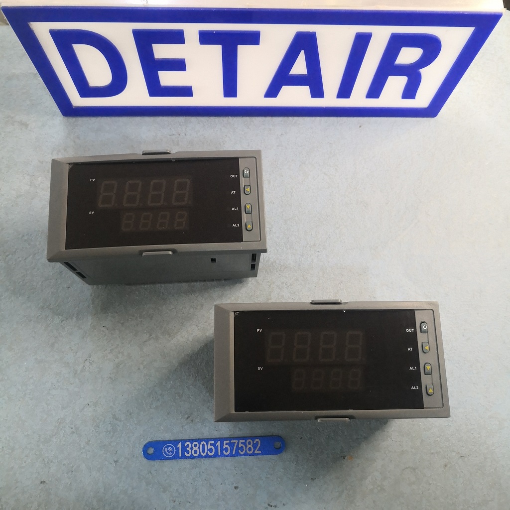 智能单通道热工显示仪,双屏显示横式温度压力液位控制调节仪